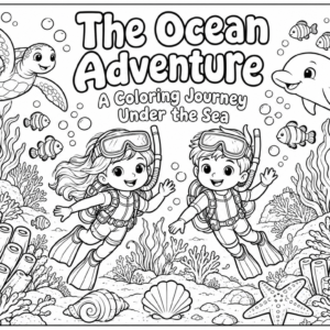 Ocean Adventure Coloring Book (Digital) (50 pages)