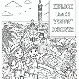 The Spanish Adventure Coloring Book (30 Pages)